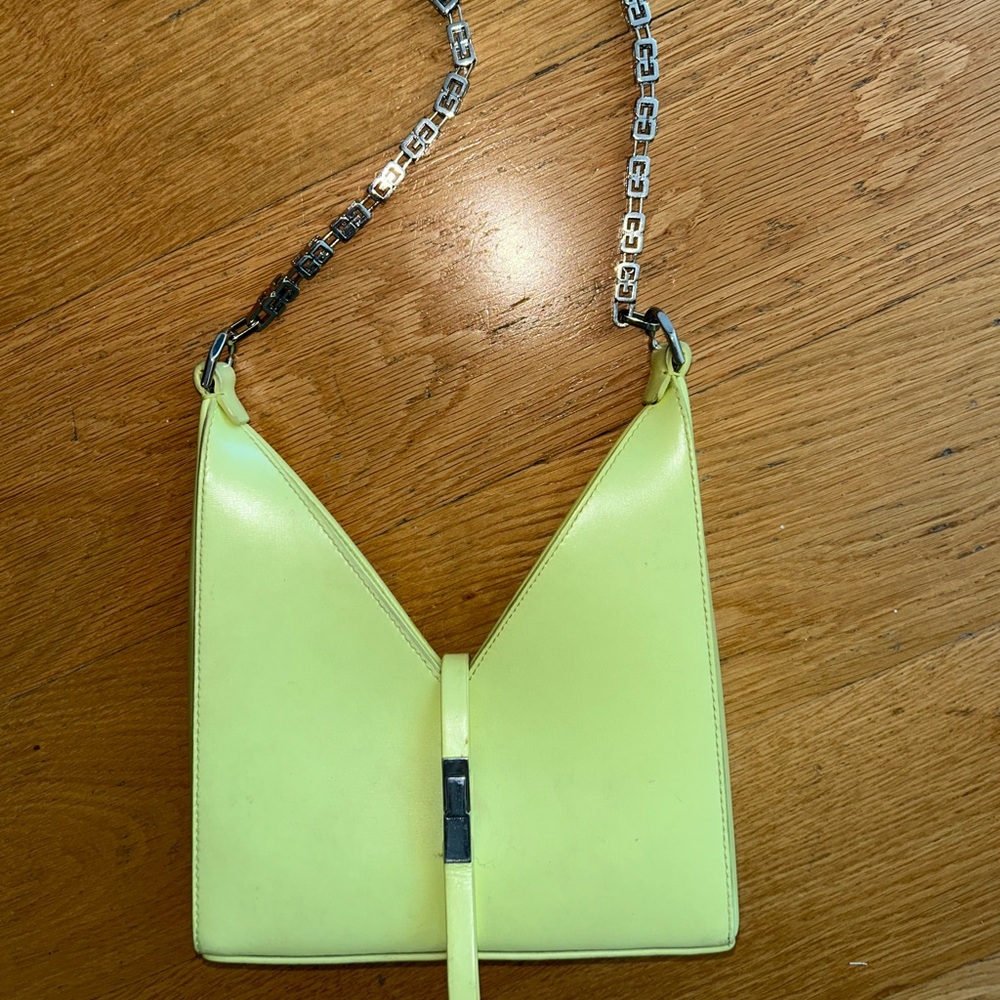 Yellow Givenchy Women's Bag with Chain Strap